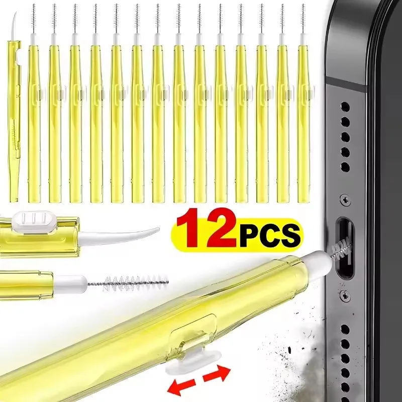 Speaker Kit - 1-12PCS Retractable Speaker Charging Port Cleaning