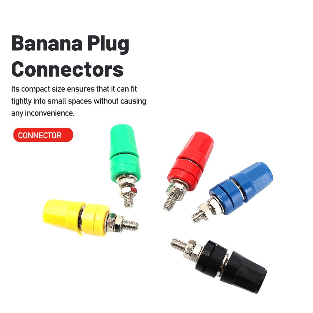 1-6PCS 4MM Banana Socket Insul - Speaker Terminal recension och pris