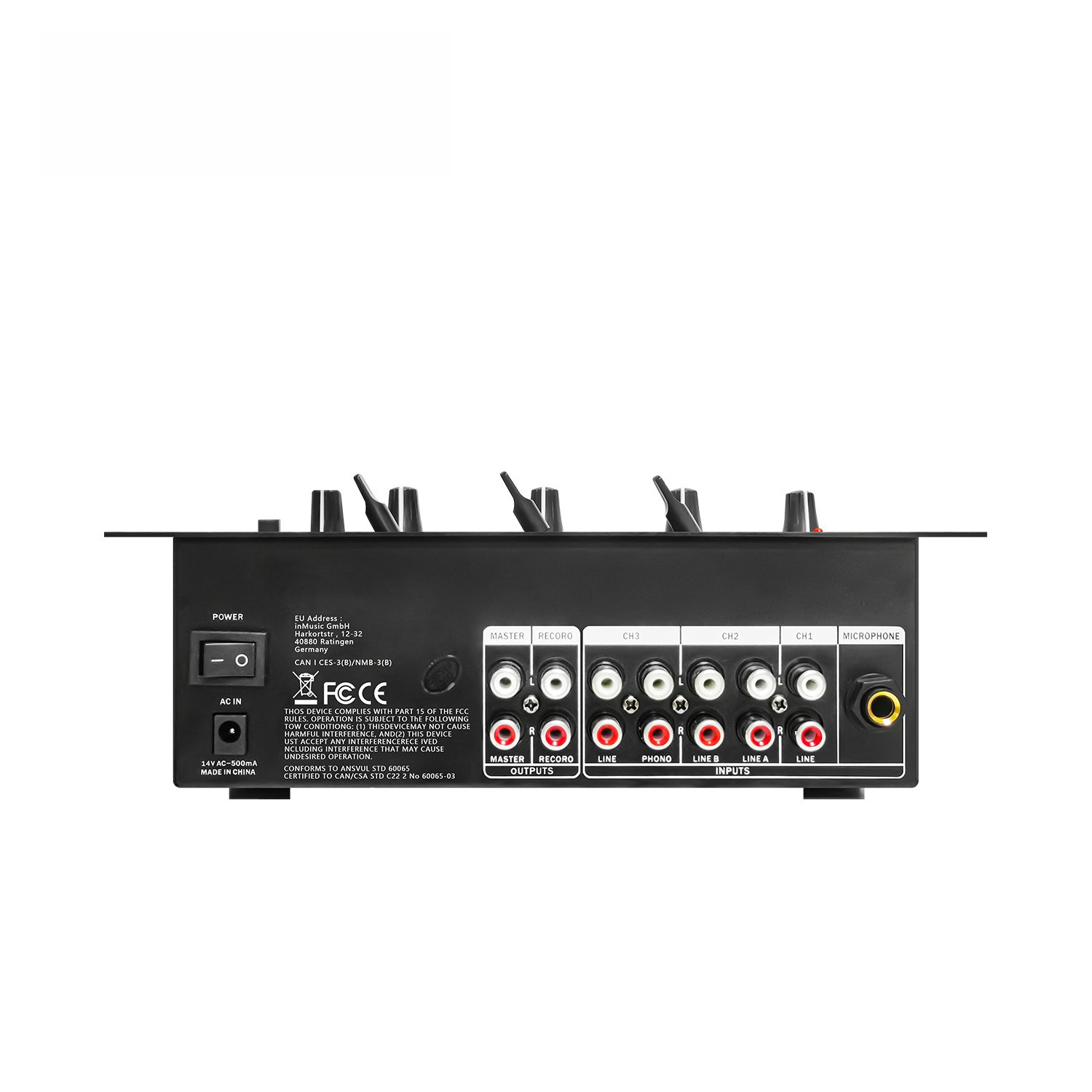 4-Channel DJ Mixer, Profession - Audio Interface recension och pris