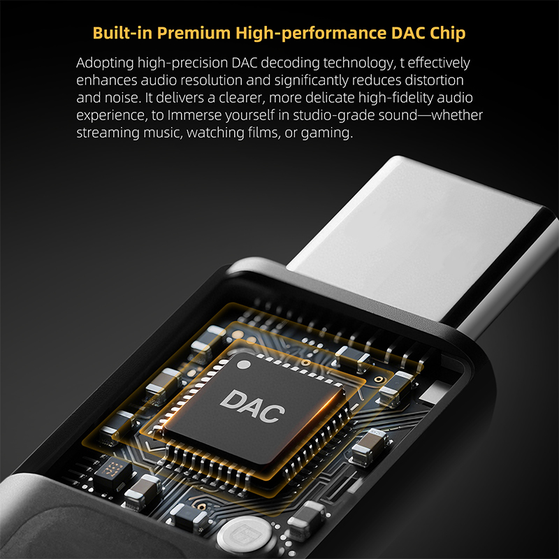 KZ AM02 TYPE-C TO 3.5 Integrat - Headphone Amplifier recension och pris