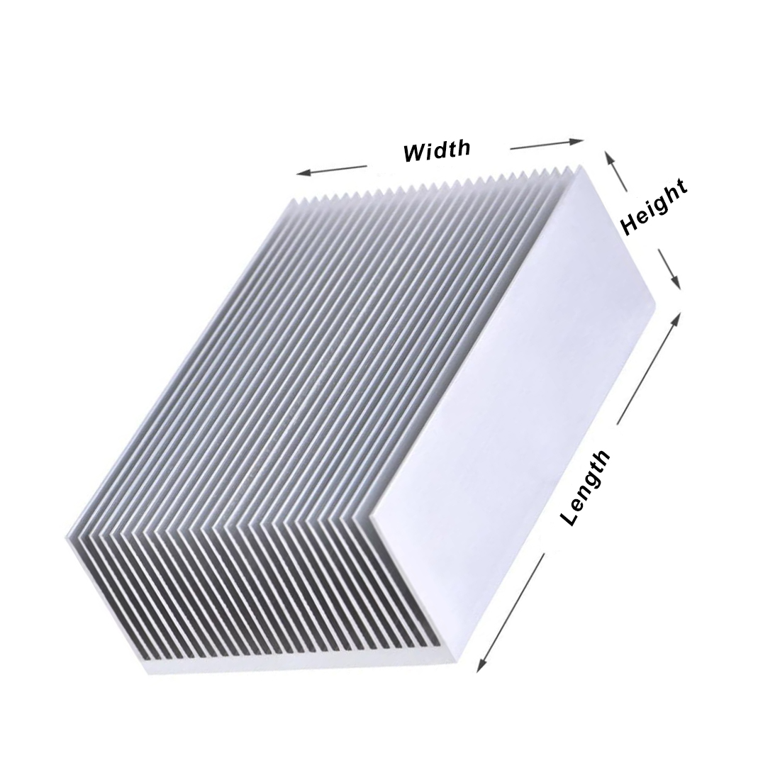 50x60x26mm — 300x60x26mm Extru - Heatsink Aluminum recension och pris
