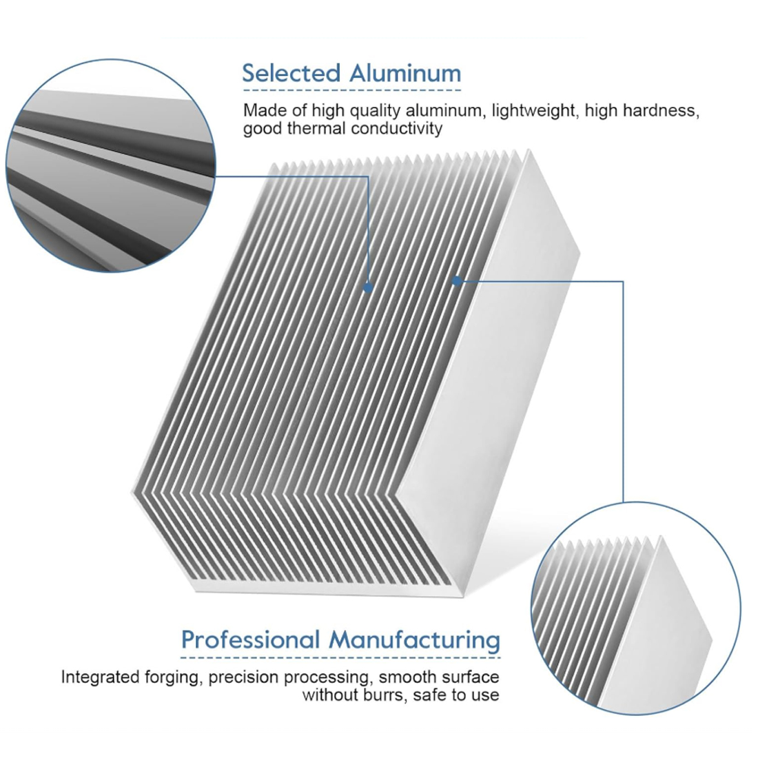 50x60x26mm — 300x60x26mm Extru - Heatsink Aluminum recension och pris