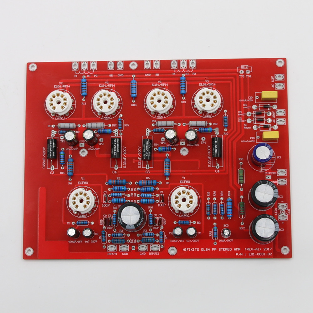 HiFi EL84+ECF80 Stereo Push Pu - Audio Amplifier Board recension och pris
