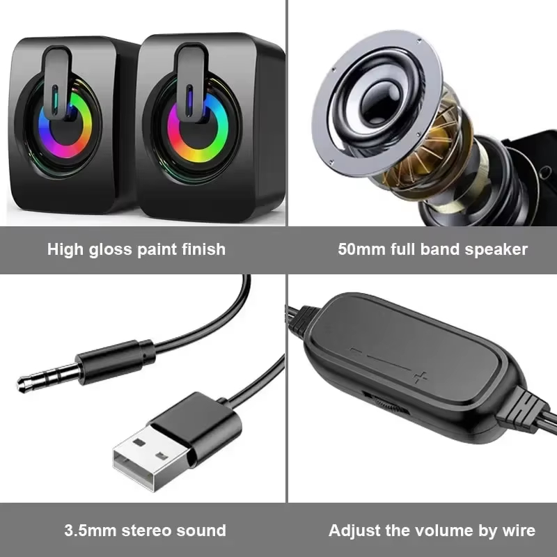 Portable Wired USB Speaker HiF - Speaker Wire recension och pris