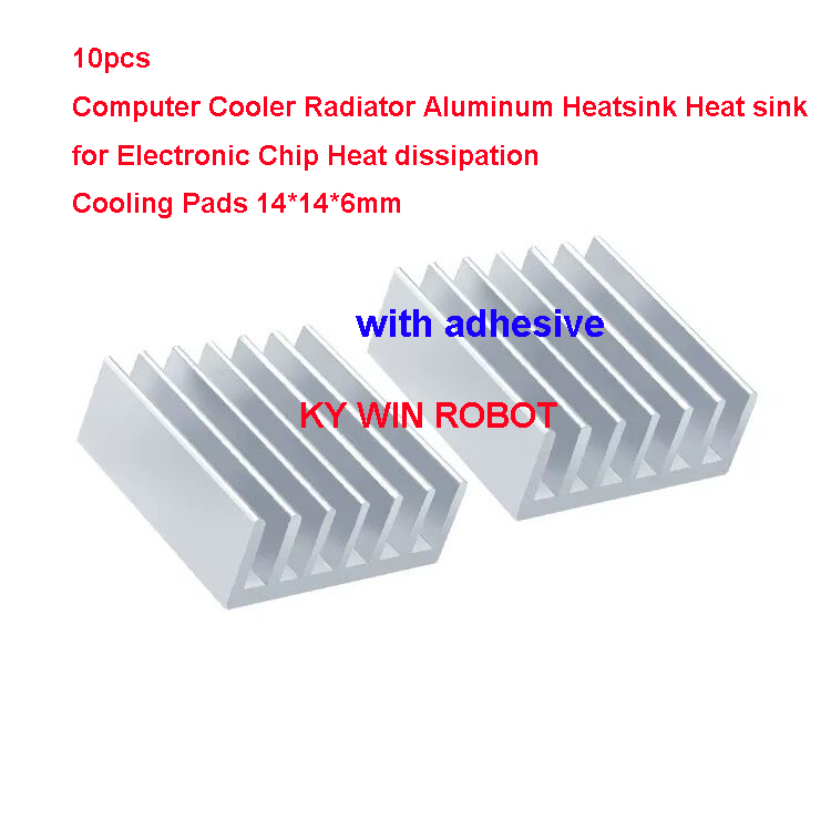 10Pcs Mini Adhesive Aluminum R - Heatsink Aluminum recension och pris