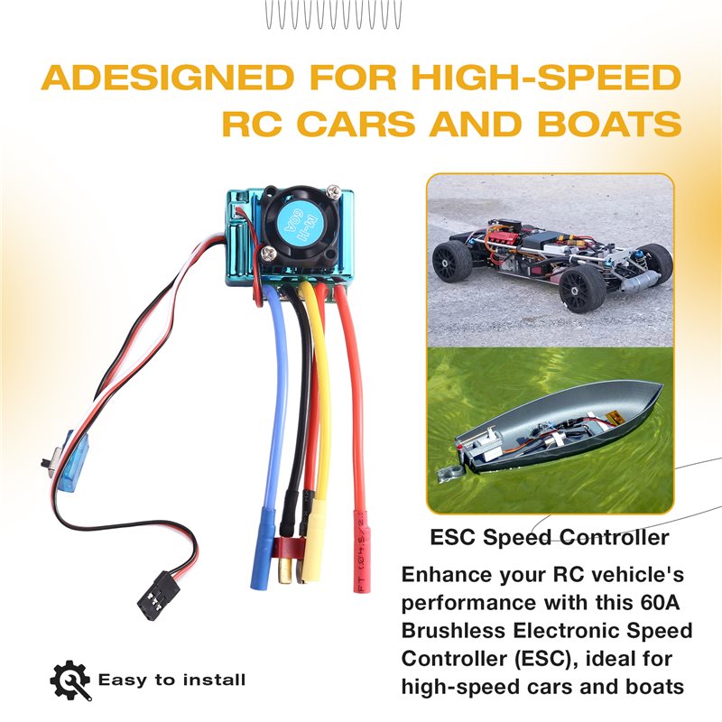 B78B-Speed Controller With 60A - Banana Plug recension och pris