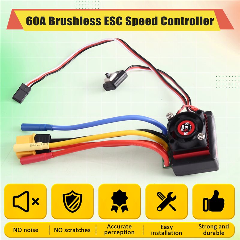 AINY-60A Brushless ESC Speed C - Banana Plug recension och pris