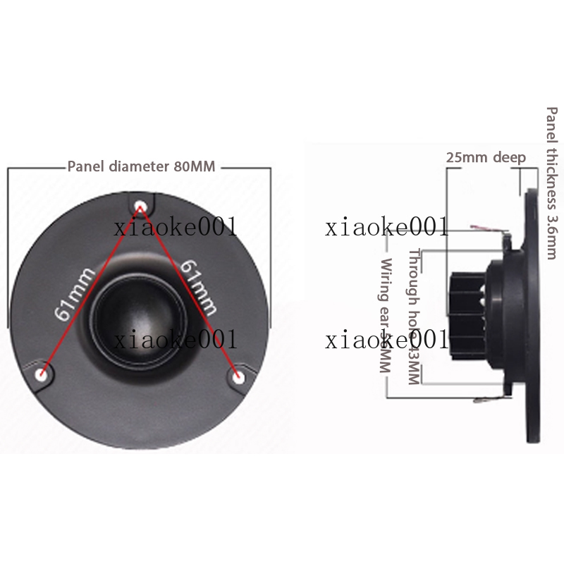 HIFI 3 Inch Dome Silk Film Twe - Diy Speaker recension och pris