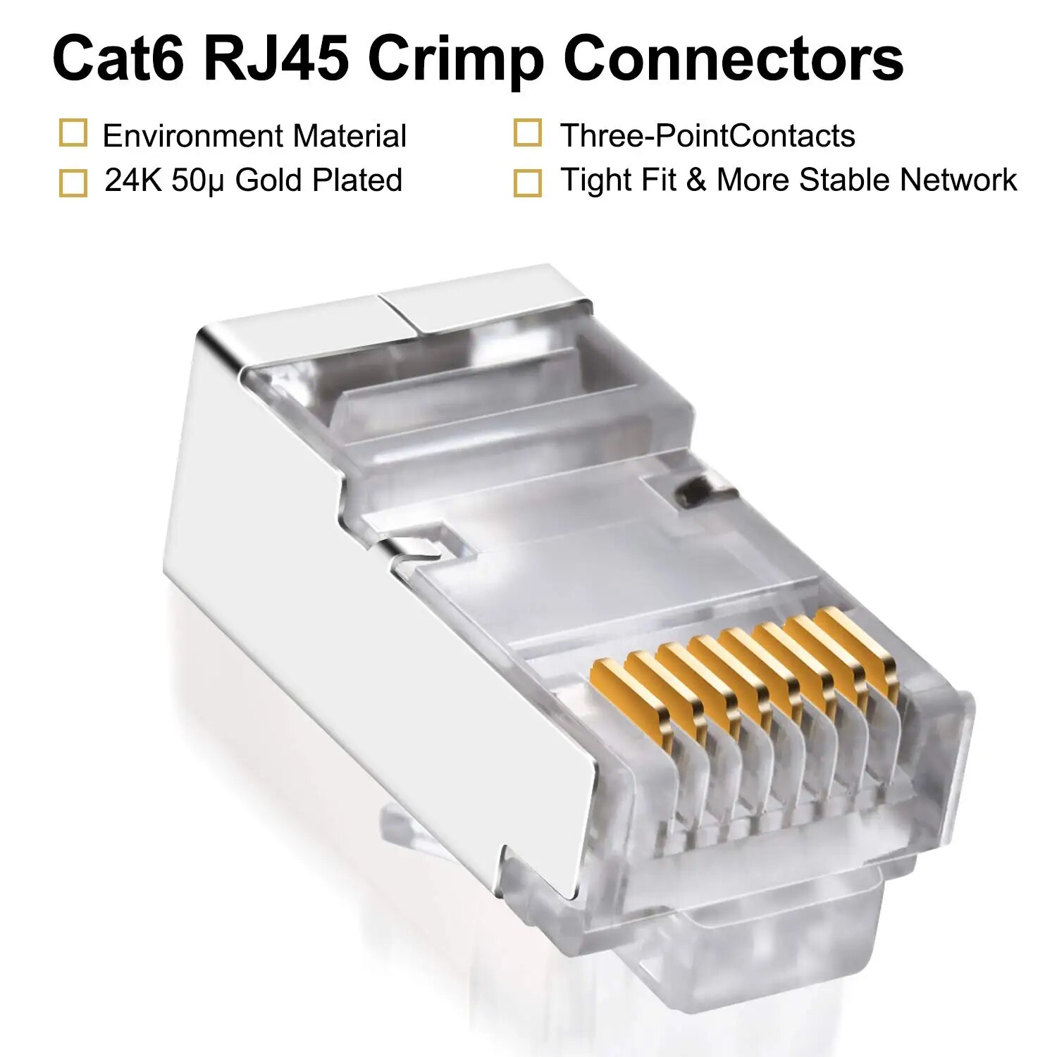 ZoeRax 50pcs Cat6 RJ45 Connect - Rj45 Jack recension och pris
