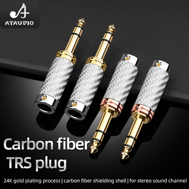 ATAUDIO 4PCS 6.5mm Plug Rhodiu - Trs Cable recension och pris