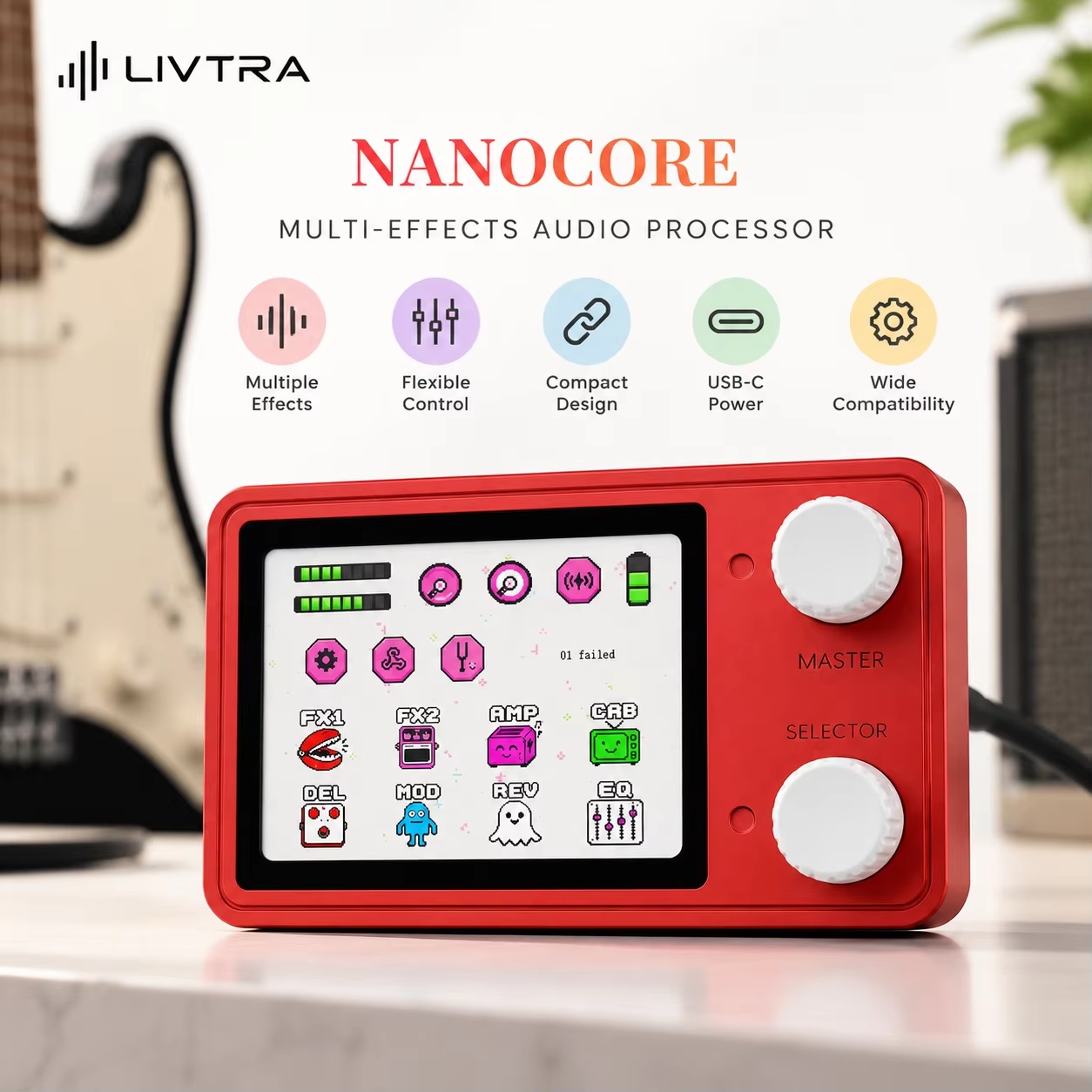 Livtra Nanocore Mini Guitar Mu - Audio Interface recension och pris