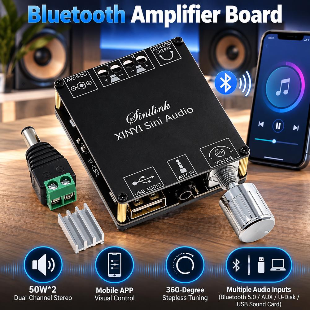 Bluetooth Digital Power Amplif - Audio Amplifier Board recension och pris