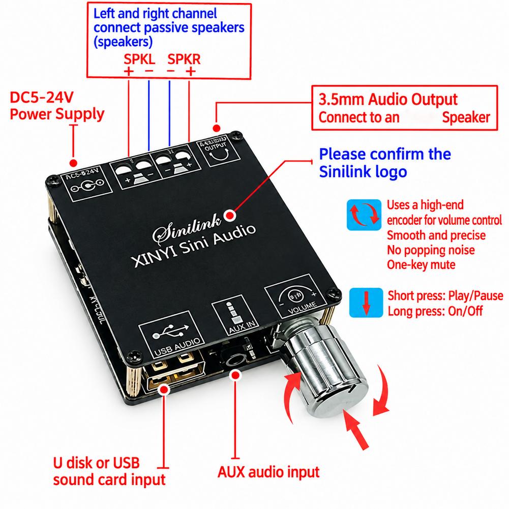 Bluetooth Digital Power Amplif - Audio Amplifier Board recension och pris