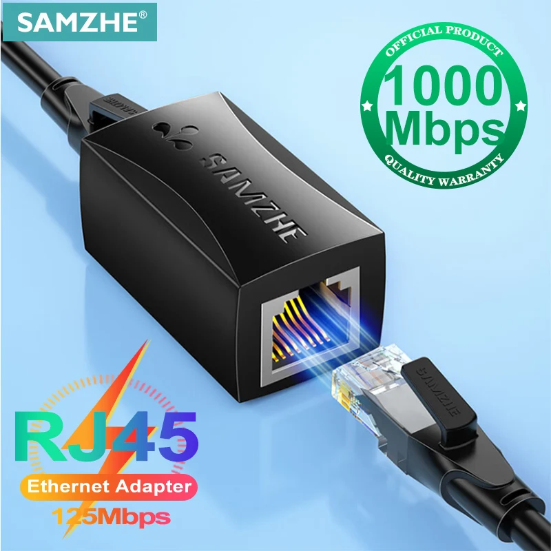 SAMZHE Ethernet Adapter 8P8C R - Rj45 Jack recension och pris