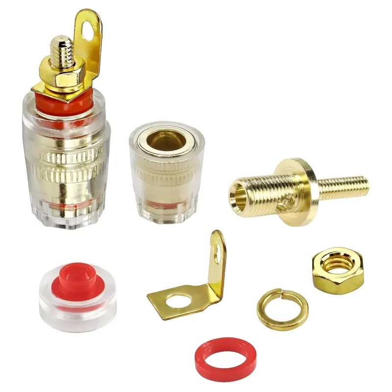2/4Pcs 4mm Banana Socket Gold- - Banana Plug recension och pris