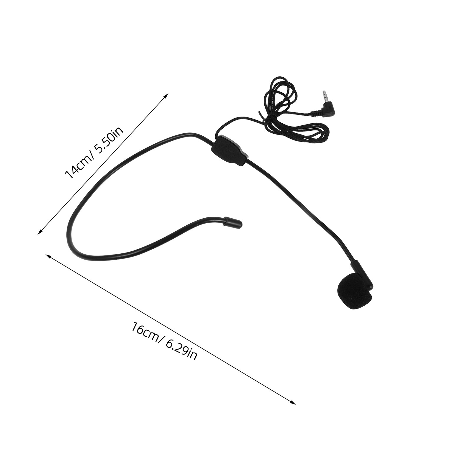 5Pcs Wired Headset Microphone  - Speaker Wire recension och pris