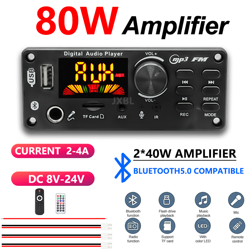 80W Bluetooth 5.0 MP3 Decoder  - Dac Board recension och pris