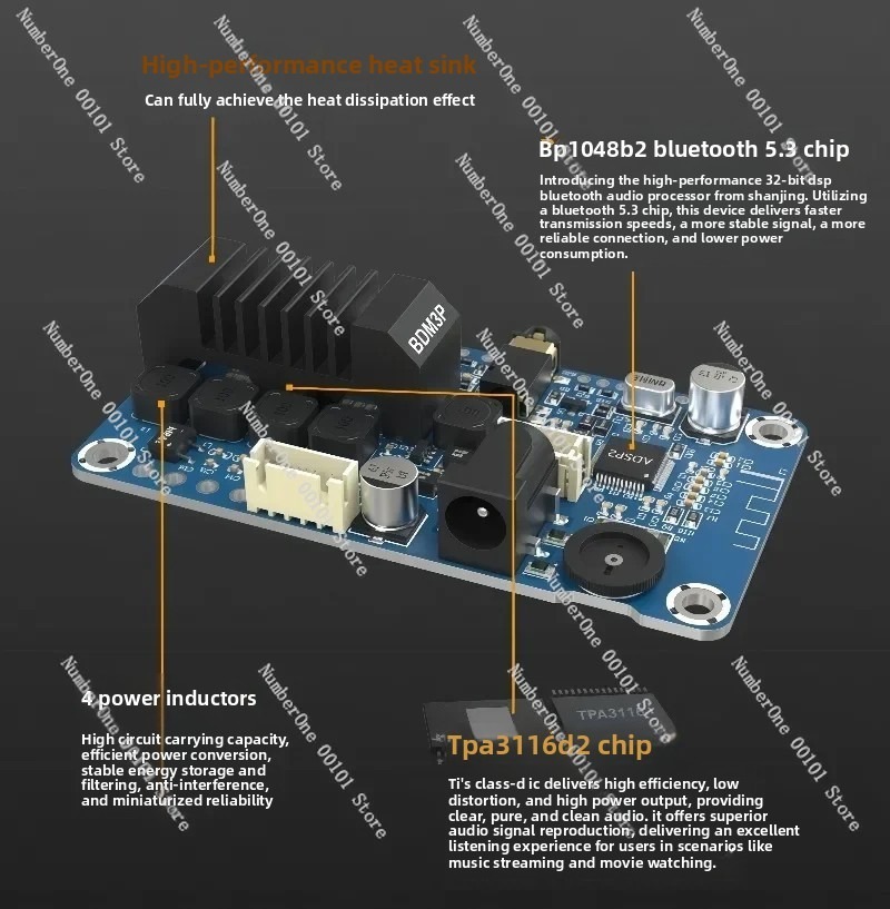 BDM3P Portable Bluetooth 5.3 A - Diy Speaker recension och pris