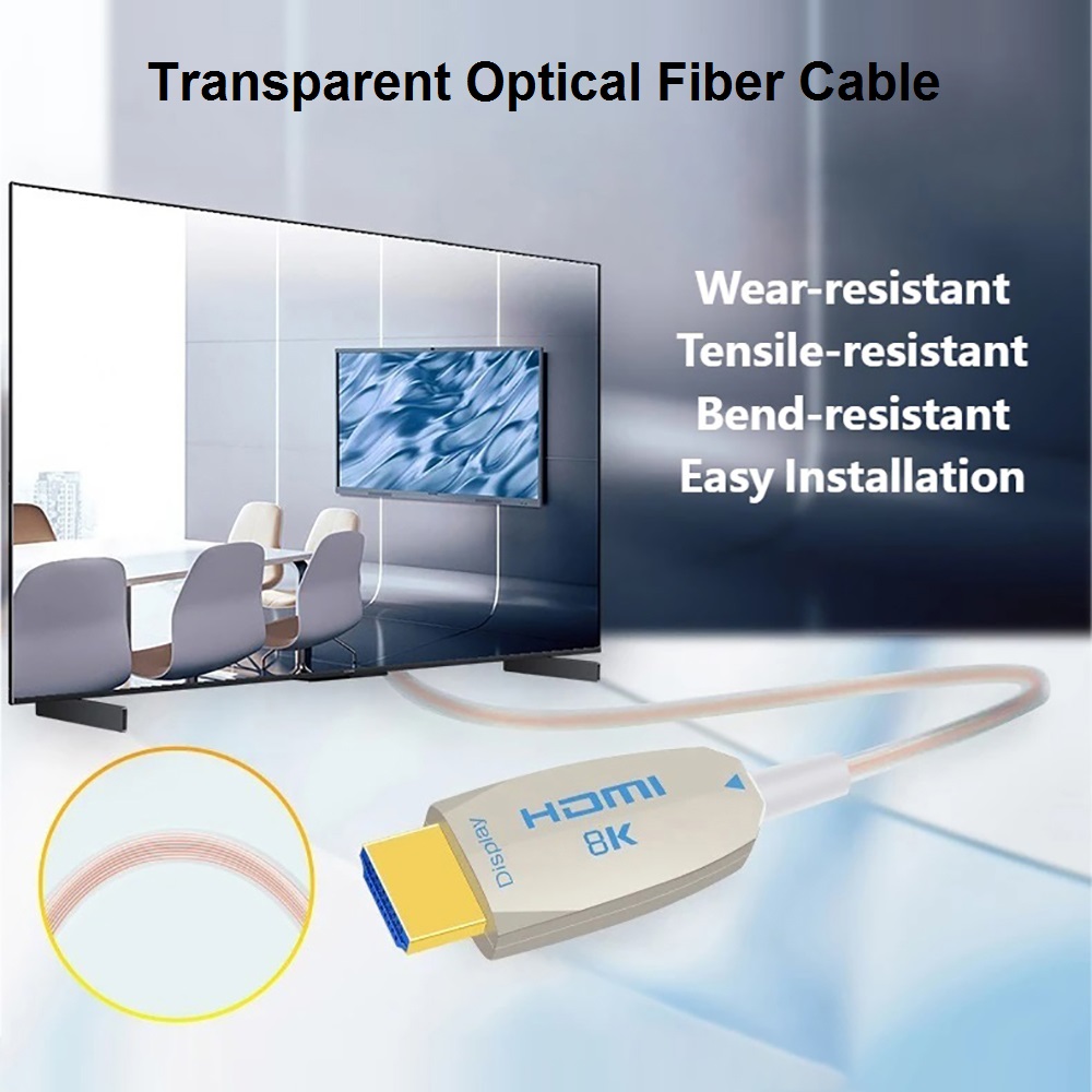 Ultra Thin 8K HDMI 2.1 Fiber O - Mdi Cable recension och pris