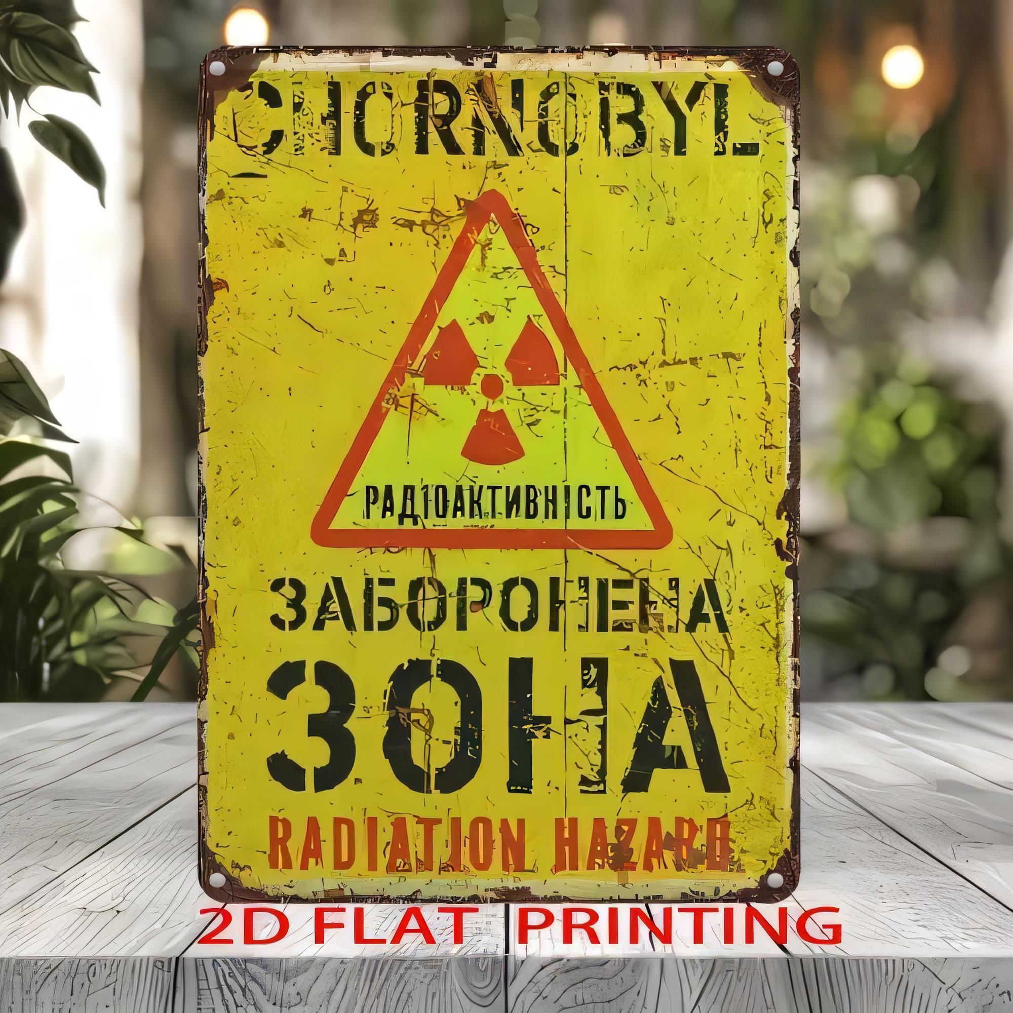 Tin Sign Radiation Hazard Warn - Heatsink Aluminum recension och pris