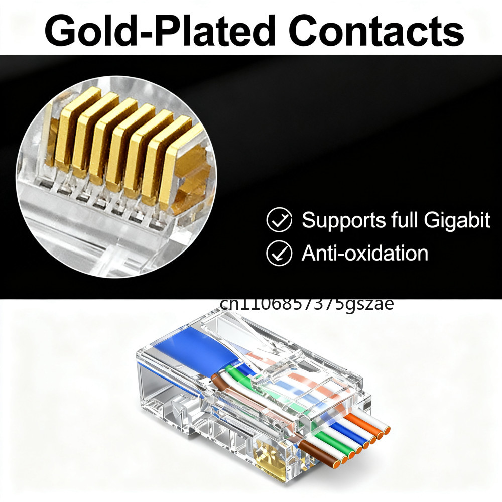10/50/100PCS CAT6 Through-Hole - Rj45 Jack recension och pris