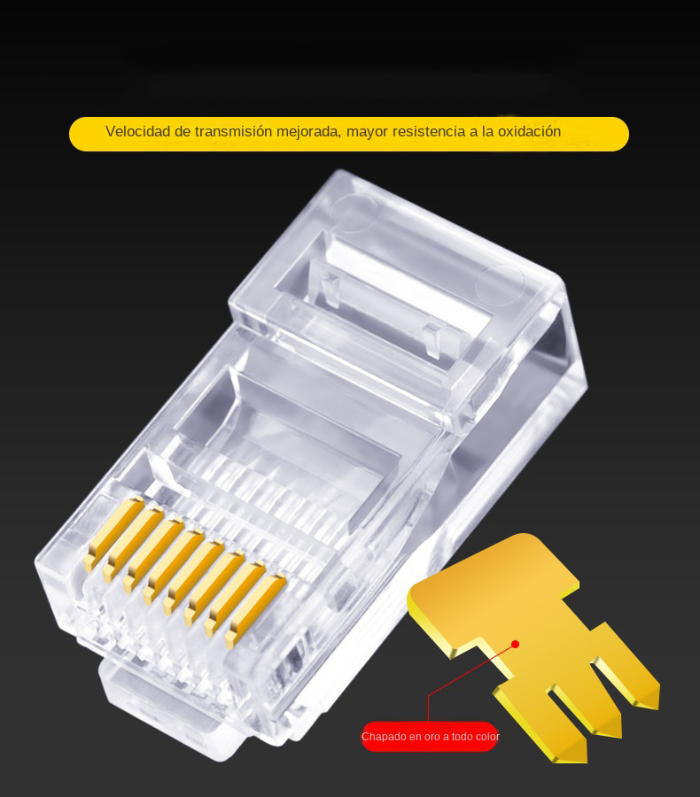 100pcs Cat6 Cat6e CAT5e RJ45 C - Rj45 Jack recension och pris