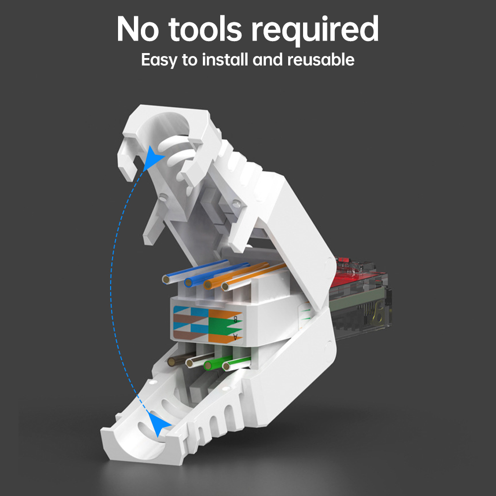 Hoolnx Tool free RJ45 connecto - Rj45 Jack recension och pris