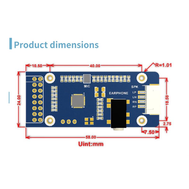 WM8960 For Raspberry Pi 5/7 In - Diy Speaker recension och pris