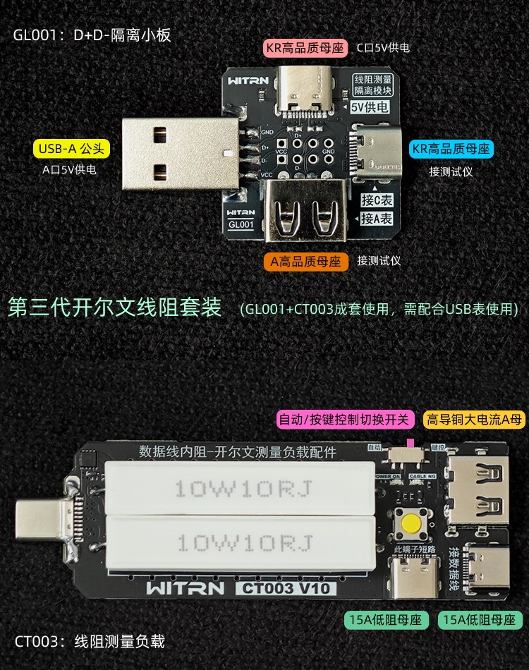 WITRN USB-C Electronic Load Pu - Dac Board recension och pris